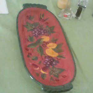 Vintage 21" Chianti Fish Platter made by Certified International